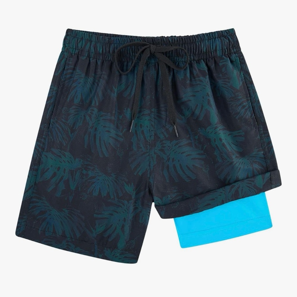Boys Tropical Print Swim Shorts